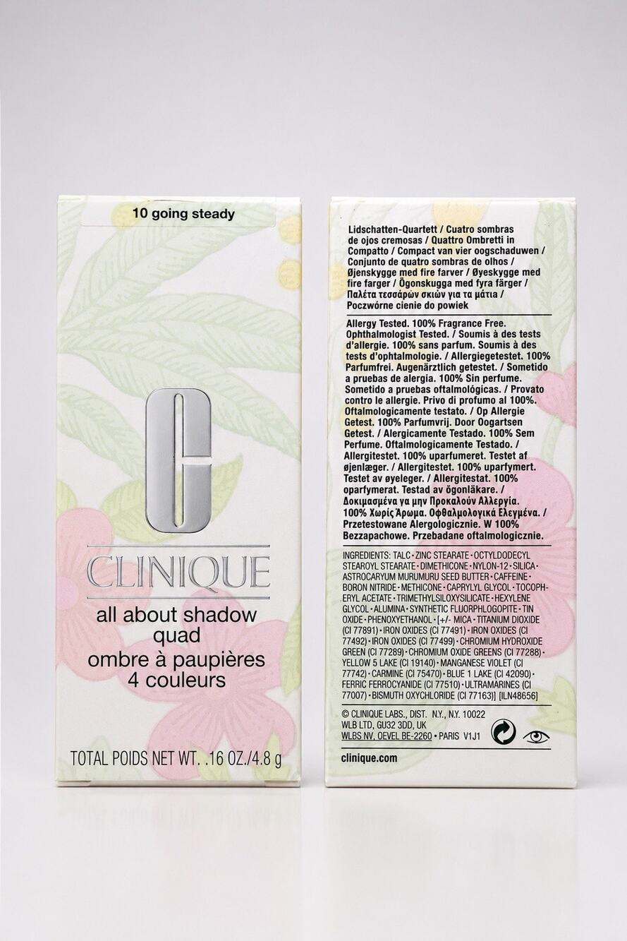 Clinique All About Shadow Quad 10 Going Steady eyeshadow .16oz BOXED full size